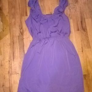 Purple sleeveless dress